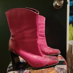 Vintage leather boots